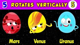 planet quiz for kids★Learn Solar System Planets★Funny Planet comparison★Educational Games★8 Planets