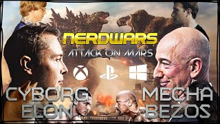 CYBORG ELON VS MECHABEZOS in Nerd Wars: Attack on Mars