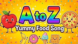A to Z Yummy Food Song 🍎🍕 | Learn ABC with Foods | Ziboo TV