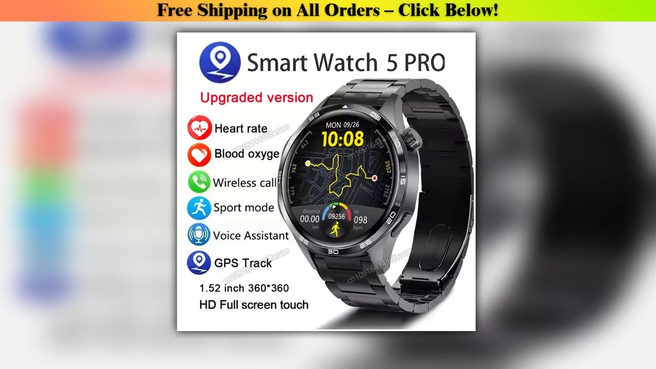 Watch 5 Pro AMOLED Screen Smart Watch Gift Sports Watches Men Women Bluetooth Phone Call Smartwatch