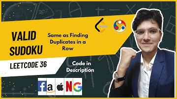Valid Sudoku | LeetCode 36 | Easiest Solution with Hash Maps Explained