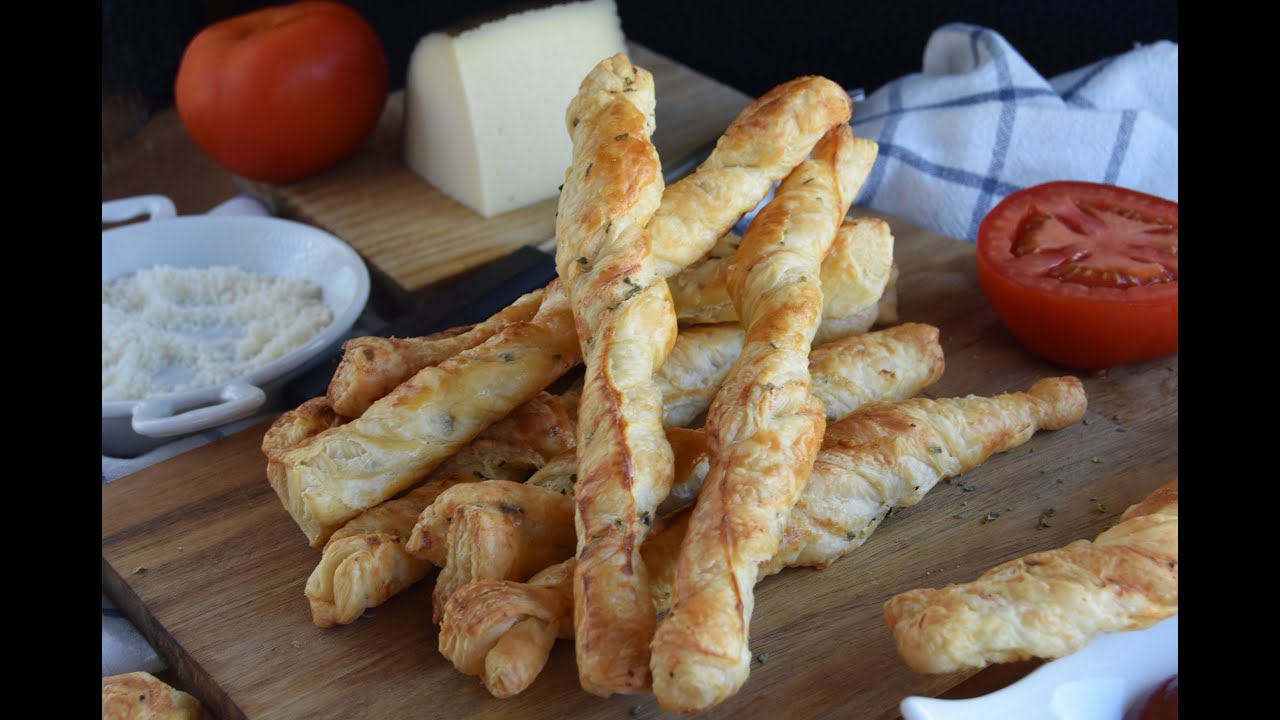 🧀 PALITOS DE HOJALDRE Y QUESO muy fáciles