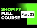 shopify store design full course | shopify dropshipping full course 2024 | shopify tutorial bd