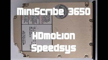MiniScribe 3650 hard drive sounds (HDmotion and Speedsys)