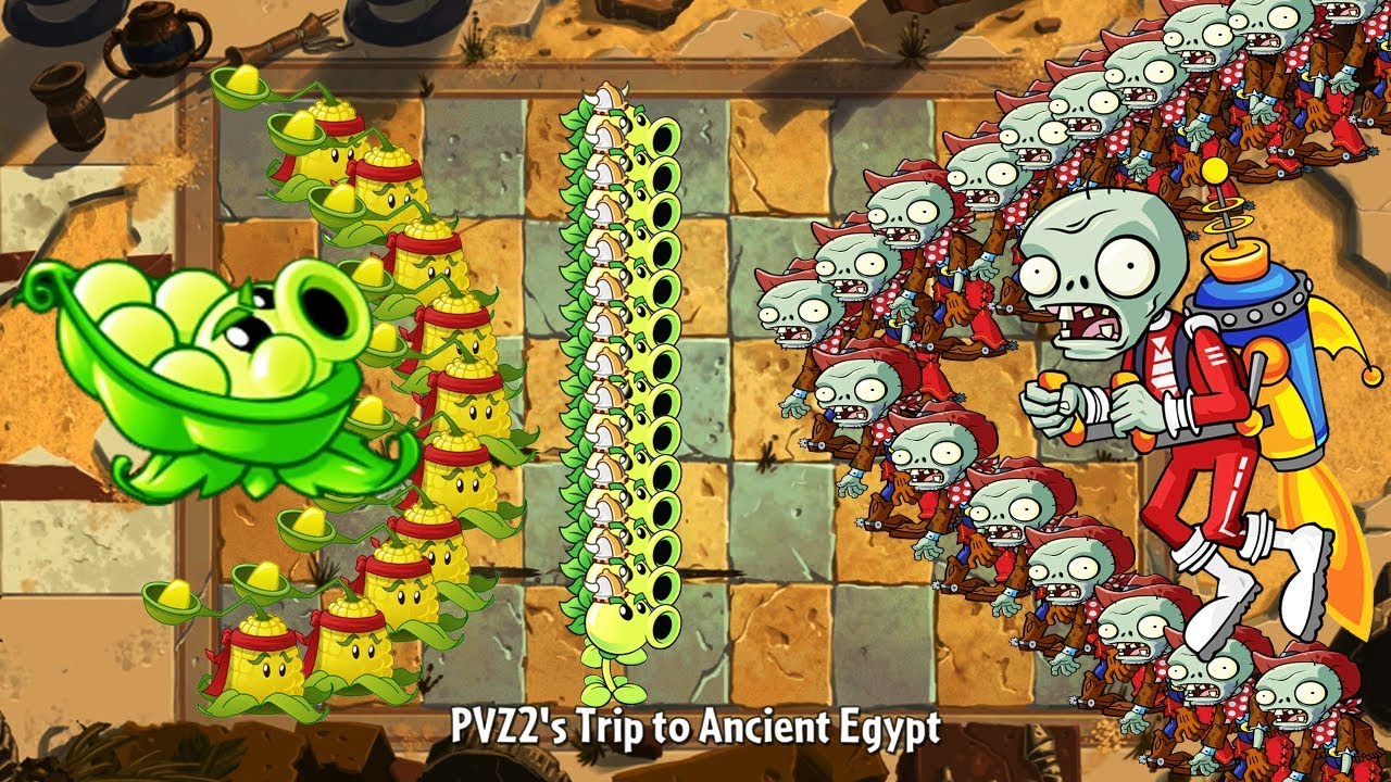 Plants vs Zombies 2 Sling Pea vs Repeater FREE vs PREMIUM Plant