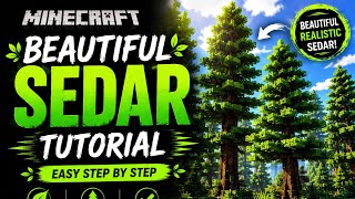 Minecraft but it looks REAL! 🥰 Minecraft Beutiful Sedar Tutorial 😍
