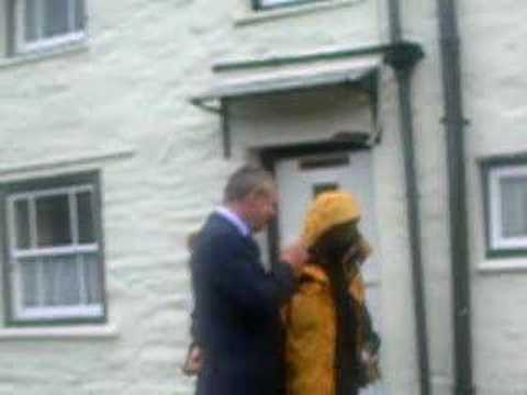 Martin Clunes as Doc Martin Filming in Port Isaac