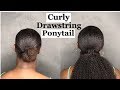 Short to Long In Minutes! Easy Drawstring Ponytail ft. CurlsCurls
