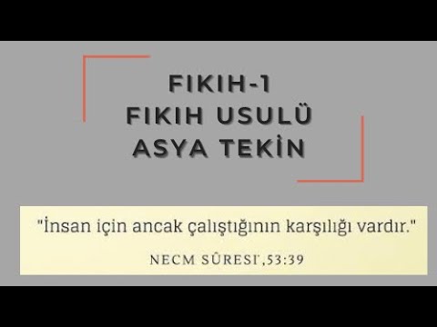 27)FIKIH-1 ☄️ / Fıkhın kaynakları - Fıkıh tarihi (dikab-dhbt-ihl-mbsts