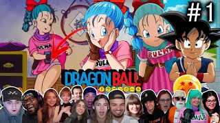 KID GOKU MEETS BULMA!! ⭐🤩"The Beginning! REACTION MASHUP Dragon Ball Episode 1 🐲 (ドラゴンボー