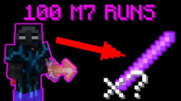 LOOT FROM 100 M7 RUNS *CRAZY LUCK* | Hypixel Skyblock