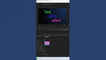 How to create text glitch effect in premiere pro ll 👍👍 #shortsvideo #viral #youtube #youtubeshorts