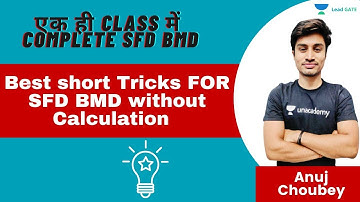 Best short Tricks FOR SFD BMD without Calculation | GATE 2022 | ESE 2021 | Anuj Choubey