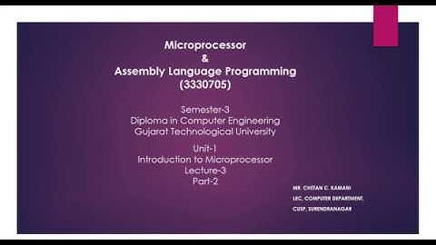 Lecture-03-Introduction to Microprocessor-Part-2|GTU|MALP|8085 Microprocessor