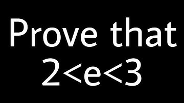 Proof of e lies between 2 and 3 i.e e=2.718281........