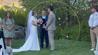 Rilyn + Taylor Ring Exchange Ceremony (After wedding before Reception) #lds #wedding #utahwedding