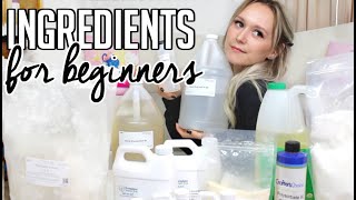 Ingredients needed to Start Making Skincare Products - Formulating for Beginners