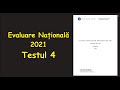 Evaluare Nationala 2021 Test 4 Antrenament Rezolvare (Invata Matematica Usor-Meditatii Online-EN)