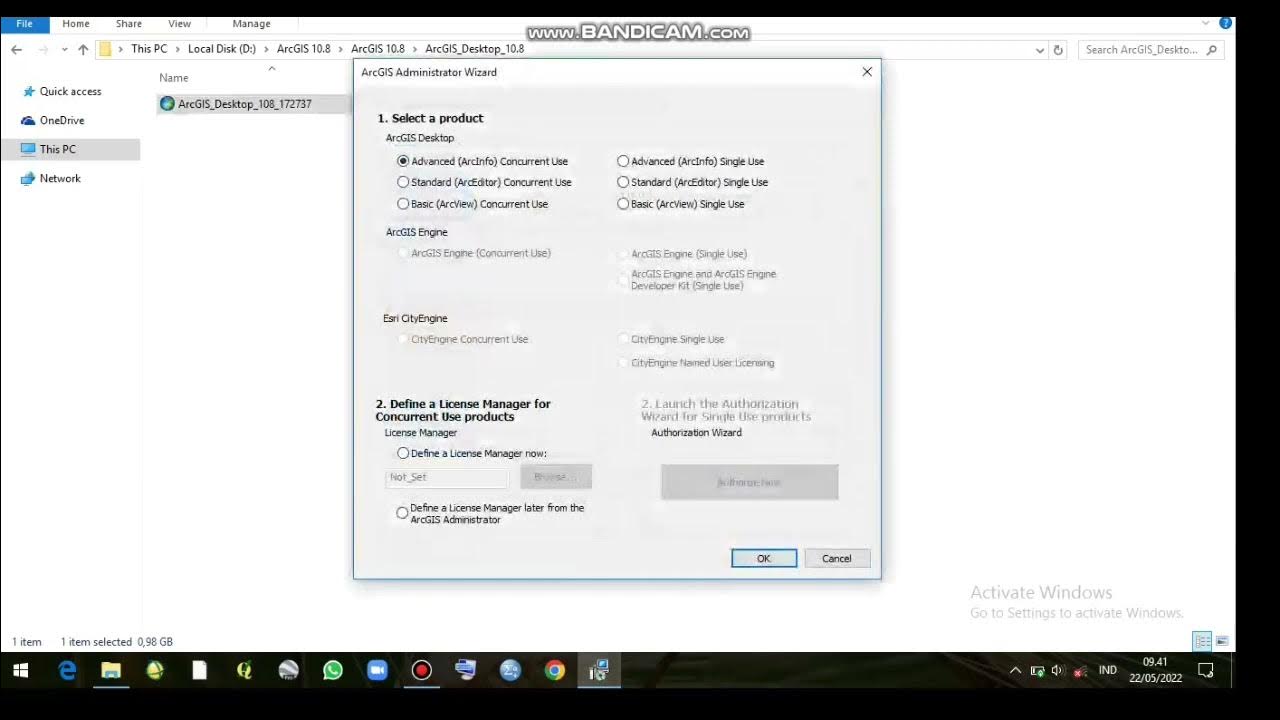 Cara instal aplikasi arcgis 10 8 youtube