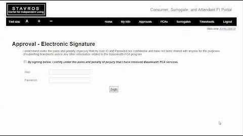 Consumer Approve Timesheet