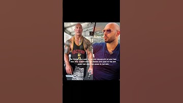 The rock uses Andrew Tate quote