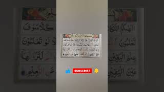 Beautiful recitation of Surah Takathur #surahtakathur #surahtakasur #quran #shorts