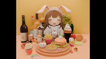 Modelling with blender TimeLapse (Burger together)