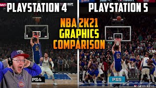 REACTING TO NBA 2K21 NEXT GEN vs CURRENT GEN GRAPHICS COMPARISON (PS4 vs PS5)
