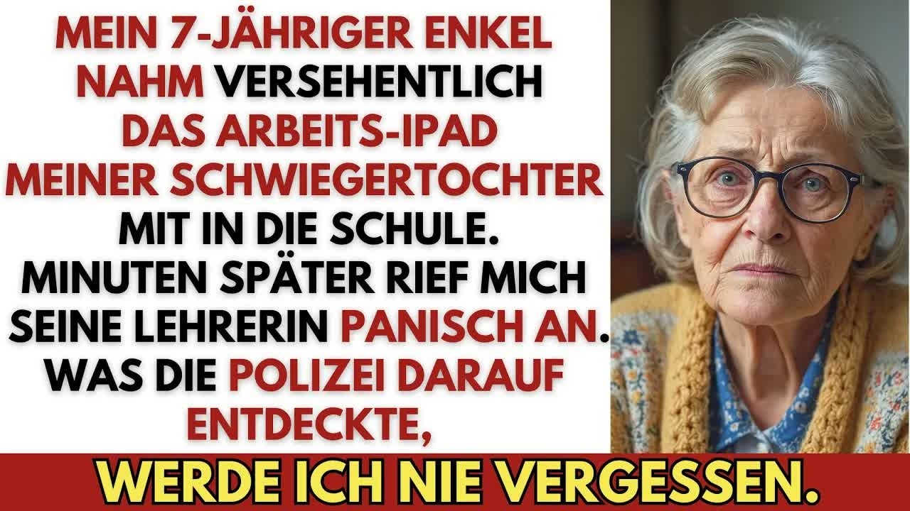 Mein 7 jähriger Enkel nahm versehentlich das iPad mit – dann rief mich seine Lehrerin panisch an