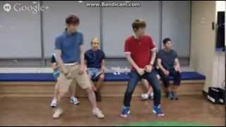 130710 Google+ Hangout Teen Top Changjo & Ricky duo dance ~