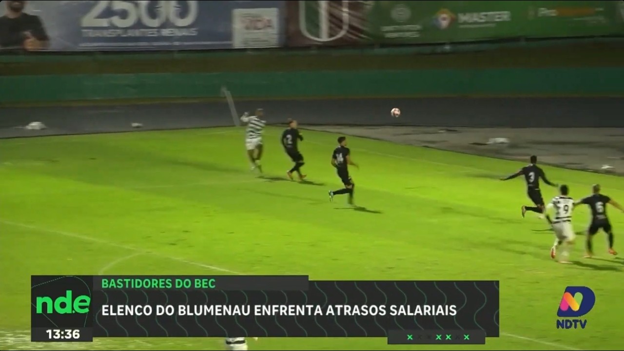 Blumenau cai para a lanterna da Copa SC e enfrenta atrasos salariais