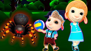 Nursery Rhymes & Kids Songs🕷🌳⚽️Our Ball Landed on a Tree🕷🌳⚽️Tricks of Witches and Scary Spiders
