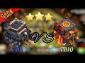 TH9 vs TH10 Attack - Queen Charge Lava Loon in Clash of Clans!