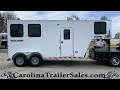 Pre-Owned 2019 Harmar 2 Horse Trailer, FULL LQ, Small Compact, Dixie Star Trail Rider Express 🐎🐎🐎