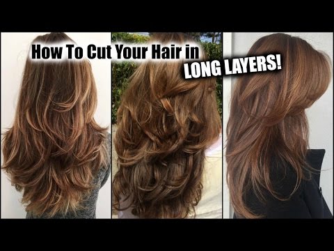 How I Cut My Hair At Home In Long Layers Long Layered