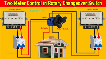 Two Meter Control in Rotary Change Over Switch Connection | Rotary Changeover Switch Wiring Diagram