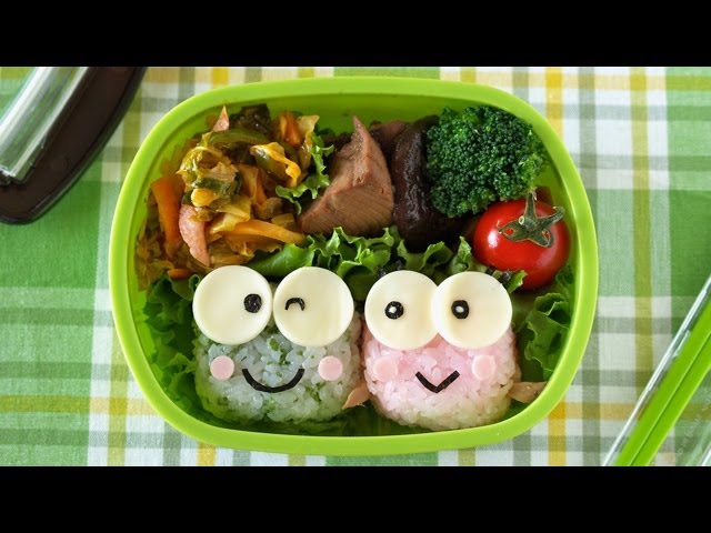 How to Make Kero Kero Keroppi Bento Lunch Box (Recipe) けろけろけろっぴ弁当 (キャラ弁 レシピ) | ochikeron