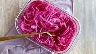 مخلل البصل الاحمر- كبيس البصل /pickled onions