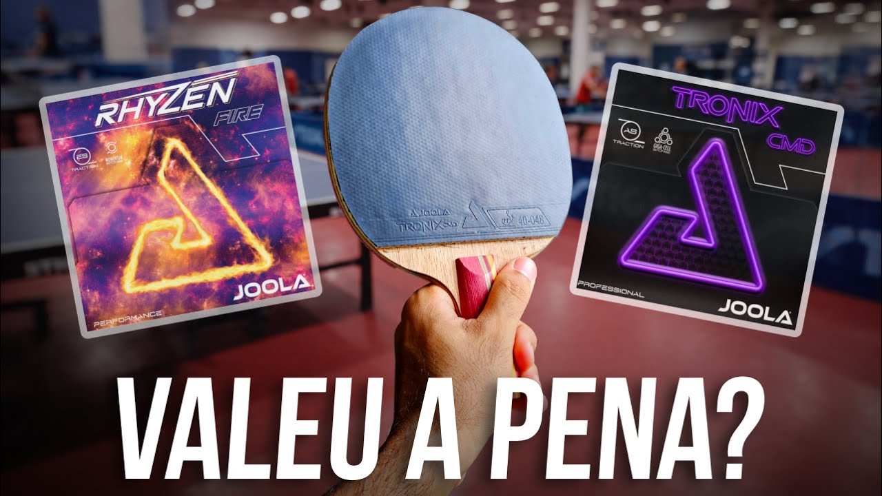 PRIMEIRAS IMPRESSÕES USANDO AS BORRACHAS DA JOOLA! (Joola Rhyzen Fire e Joola Tronix CMD)