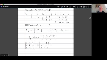 1. A strange determinant