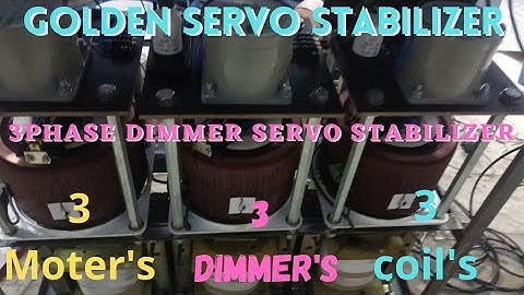 How To Use Dimmer Servo Motor | Dimmer servo stabilizer work | 3 Kg  Motor Dimmer