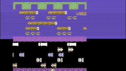 (Gameplay - 2038) Frogger Arcade (Commodore 64 - 56)