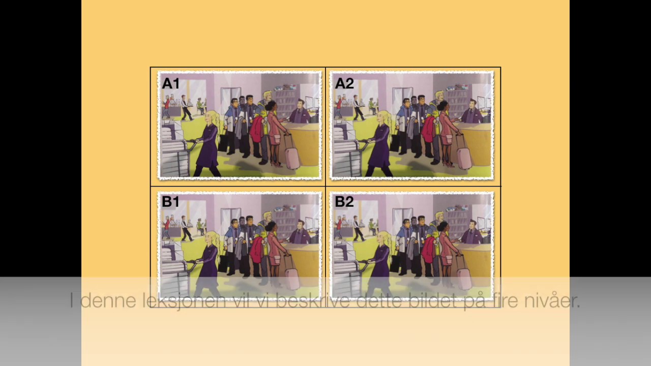 Beskriv bildet 24: Et Hotell (A1, A2, B1, B2)