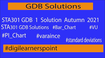 STA301 GDB No 1 Solution Autumn 2021-VU GDB Solutions-VU