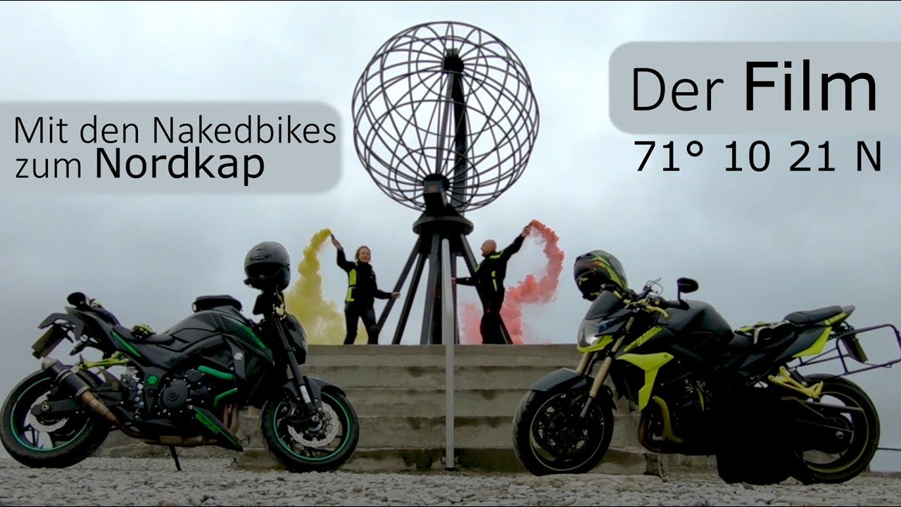 Film - Mit den Nakedbikes zum Nordkap. Die Route führt durch Schweden, Finnland und Norwegen.