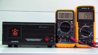 Стабилизатор напряжения Luxeon LDR-800 (600Вт), для котлов отопления,  тв и видео техники