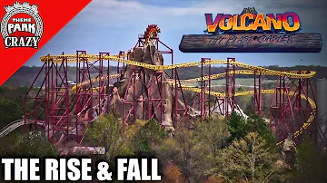 What amusement park is built on a volcano?