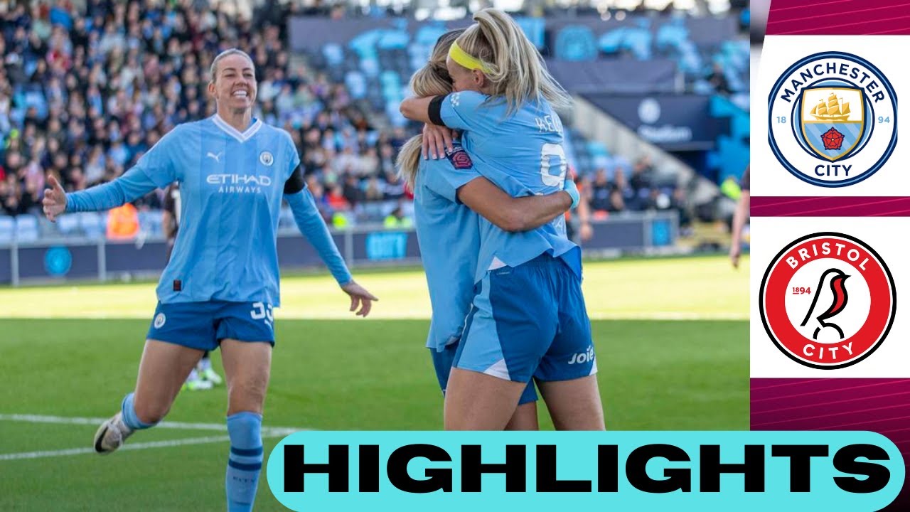 Video highlights for Bristol City Women 0-4 Manchester City Women