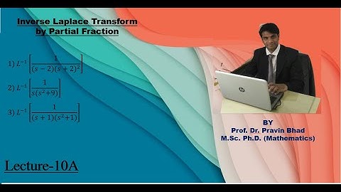 #LAPLACETRANSFORM || Inverse L.T. by Partial fraction and problems based on it ||  LECTURE 10A