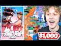 I Hosted a $1000 PICKAXE ONLY Tournament In Fortnite!